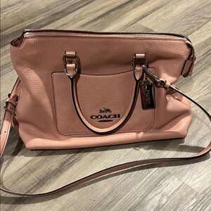 Coach Blush Leather Satchel